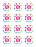 12 Cupcake Custom Printed Sugar Sheet UNCUT