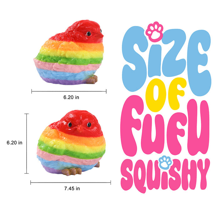 1600g Giant Rainbow Chicken Taba Squishy