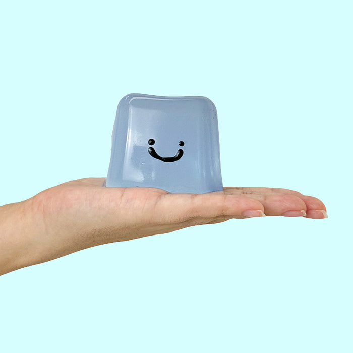 170g Crystal Blue Smile Ice Cube Taba Squishy
