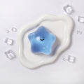 180g Crystal Blue Transparent Smiley Star Taba Squishy
