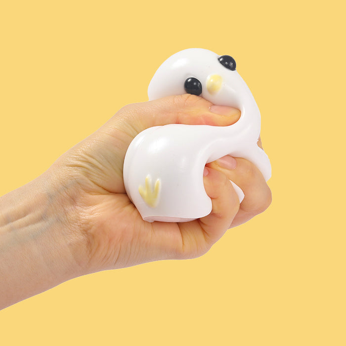 200g White Cute Chicken Taba Squishy