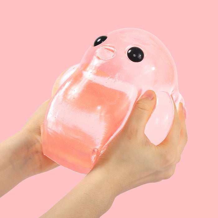 2100g Giant Crystal Pink Chicken Taba Squishy