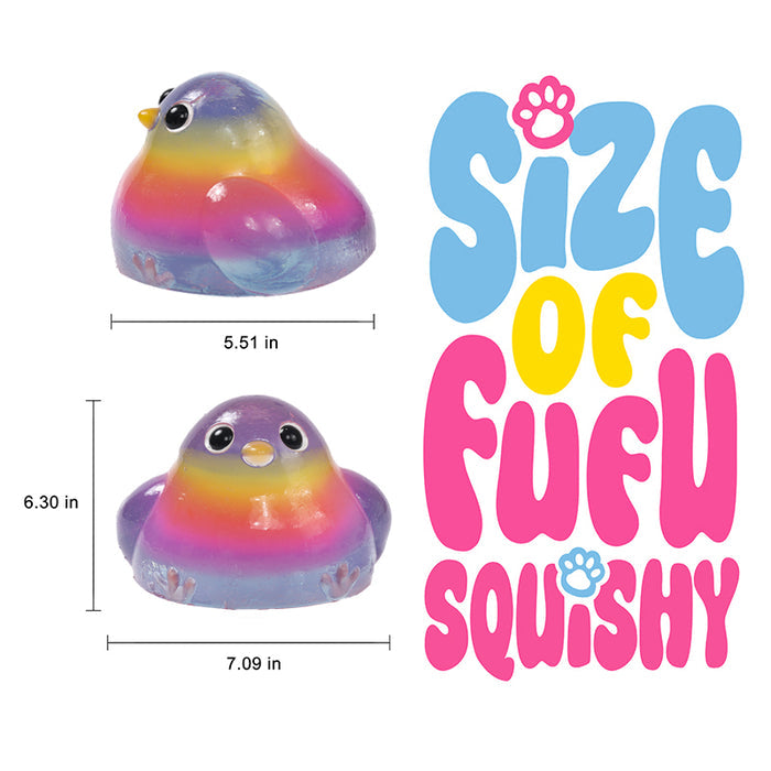 2100g Giant Crystal Rainbow Chicken Taba Squishy