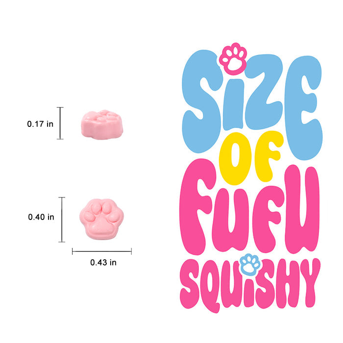 24pc Mini Colorful Cat Paw Taba Squishy