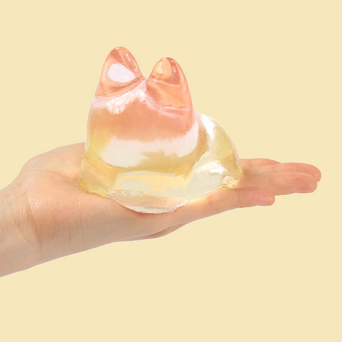 250g Crystal Yellow Faceless Bunny Taba Squishy