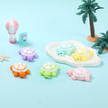 6pc Colorful Rainbow Turtle Taba Squishy