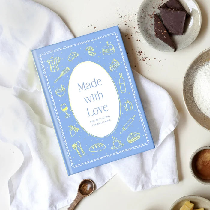 7 mm Made with Love Recipe Journal