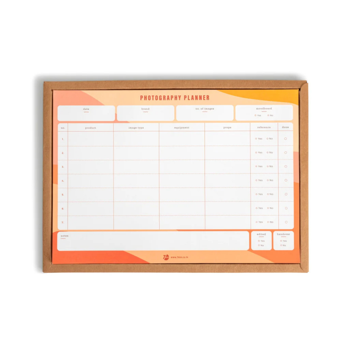 7 mm Photography Planner
