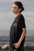 70'S SRF LA TEE - BLACK ON BLACK - Heidi Merrick