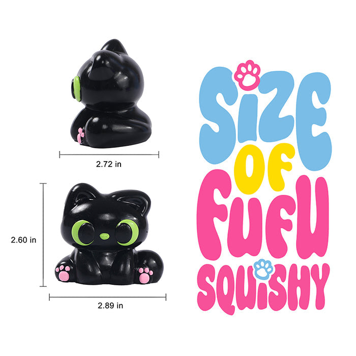 77g 3D Black Elf Kitty Taba Squishy