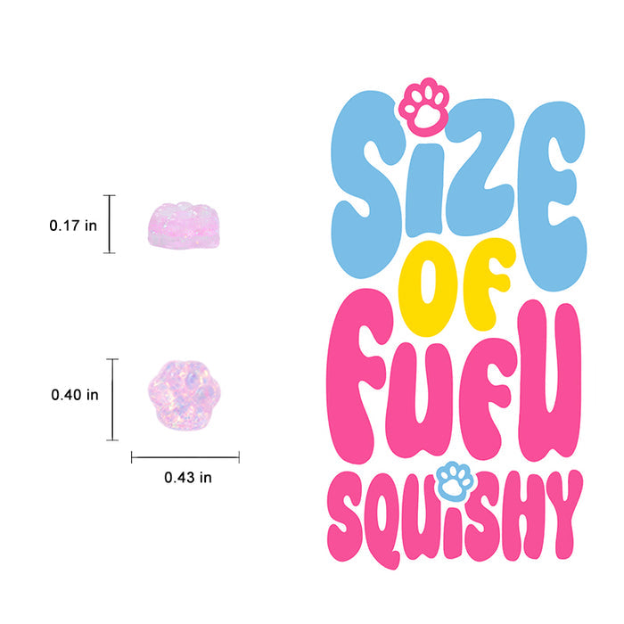 7pc Mini Glow-in-dark Cat Paw Taba Squishy