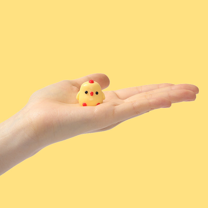 7pc Mini Rainbow Chicken Taba Squishy