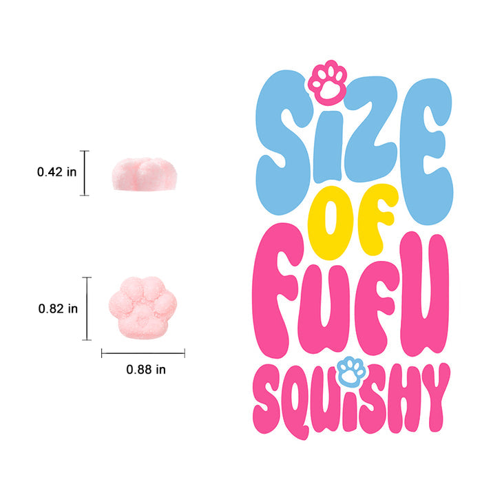 8pc Small Mini Cat Paw Taba Squishy