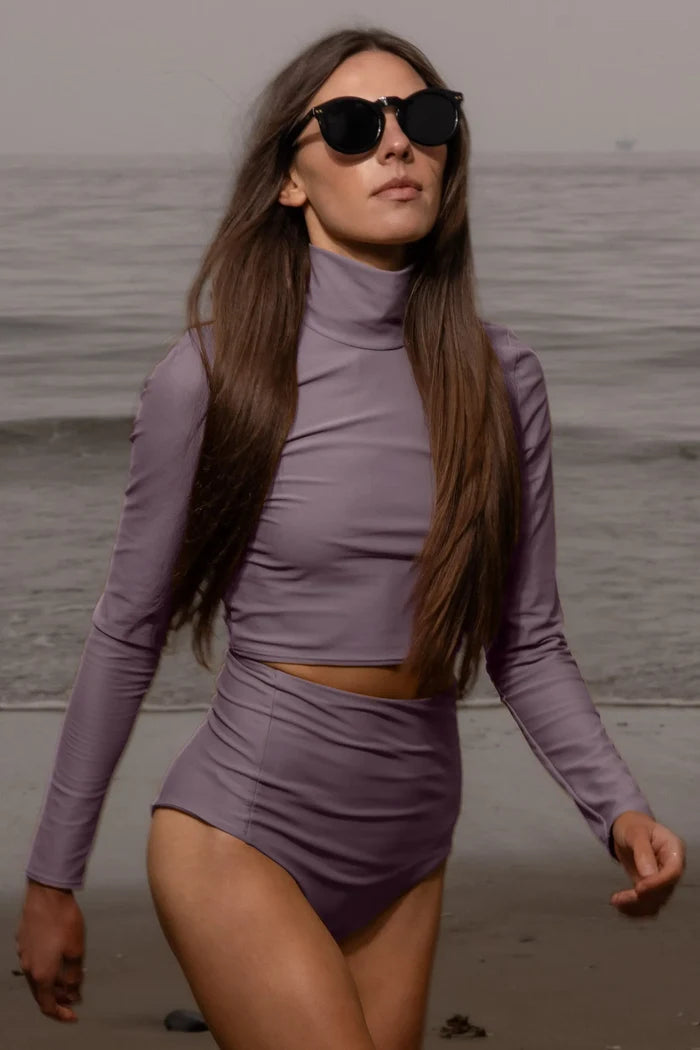 Aegean Rashguard - Lavender - Heidi Merrick