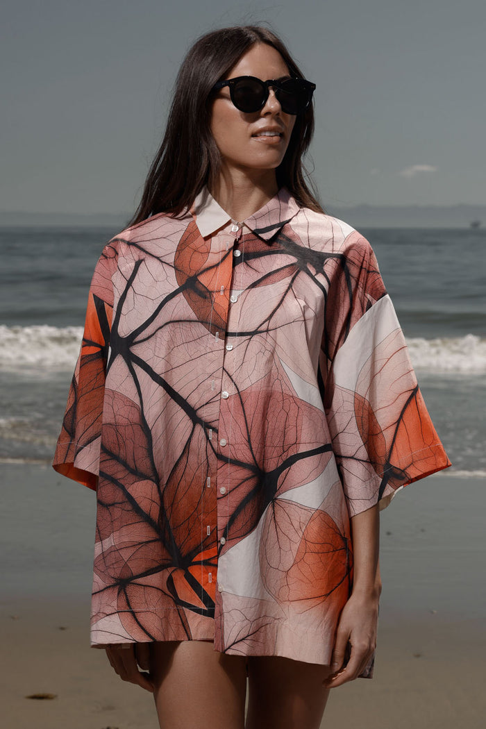 Aloha Shirt - Bougainvillea Shirting - Heidi Merrick