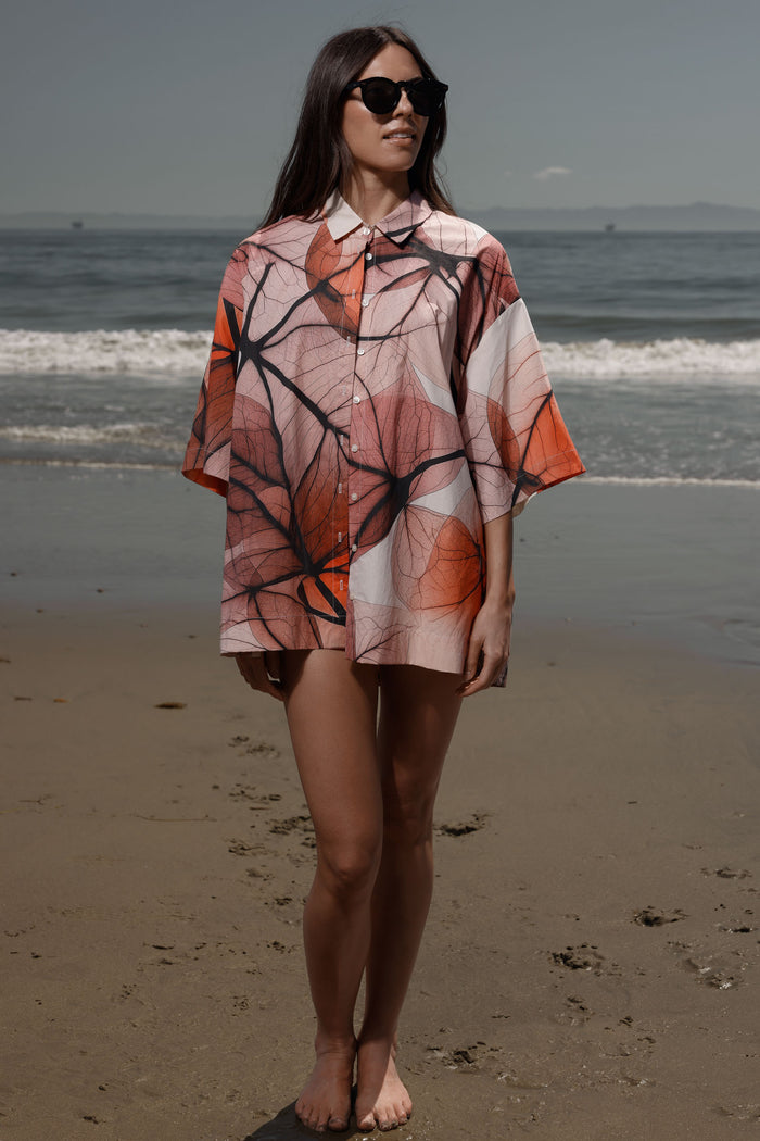 Aloha Shirt - Bougainvillea Shirting - Heidi Merrick