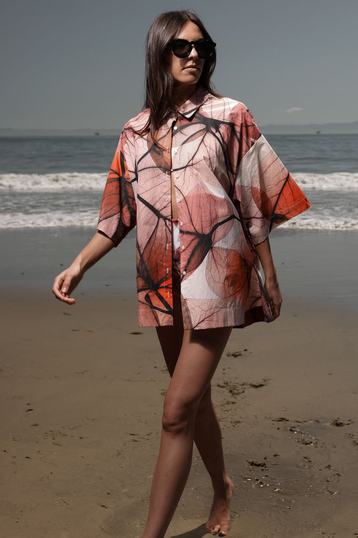 Aloha Shirt - Bougainvillea Shirting - Heidi Merrick