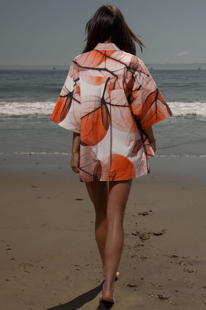 Aloha Shirt - Bougainvillea Shirting - Heidi Merrick