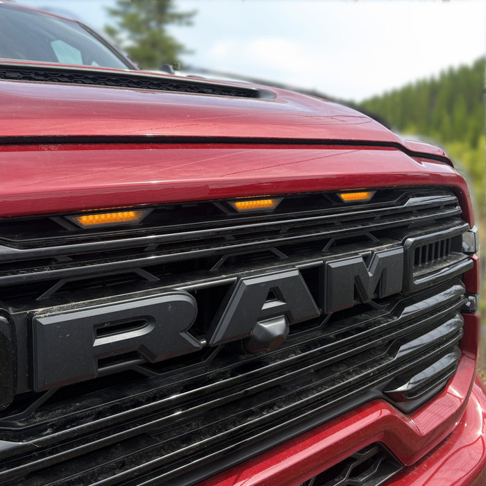 Amber Grille LED Marker Lights | 2025+ RAM 2500/3500 Trucks