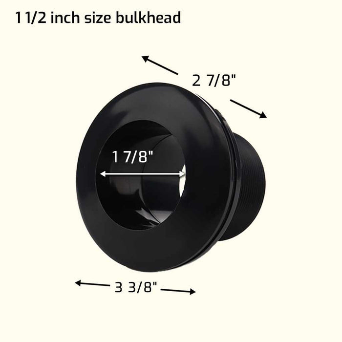 Aquarium Bulkhead Fitting (Slip x Slip) - Aquarium Co - Op