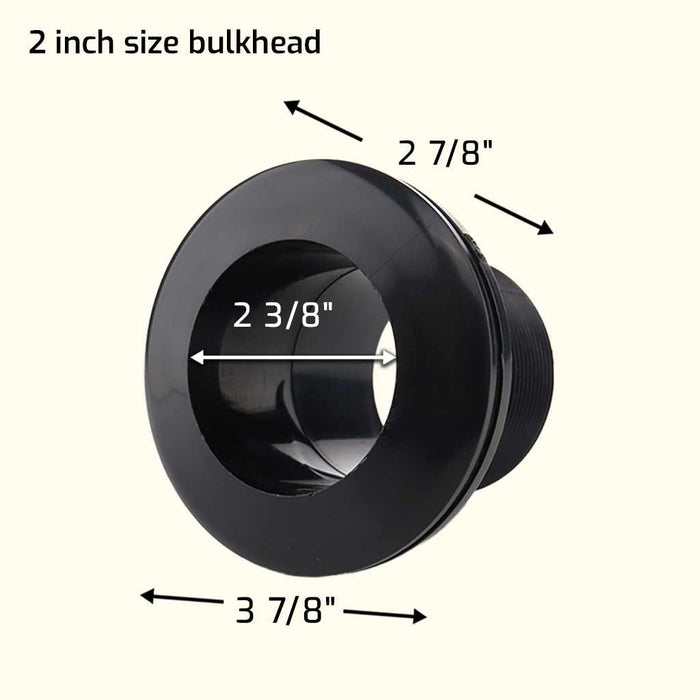 Aquarium Bulkhead Fitting (Slip x Slip) - Aquarium Co - Op