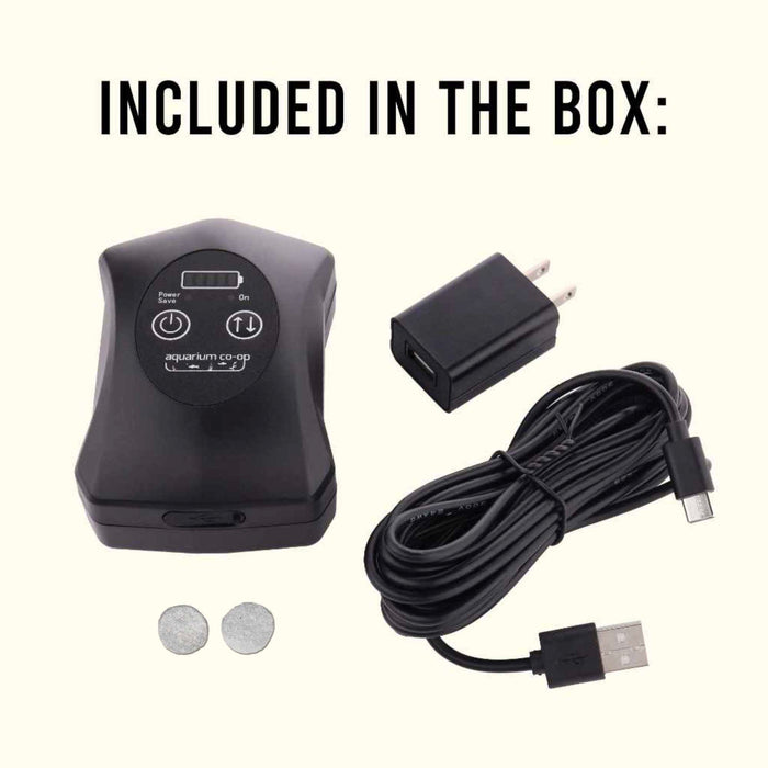 Aquarium Co-Op Air Pump with Battery Backup