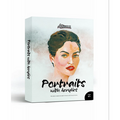 Artworms Portraits with Acrylics Art Kit