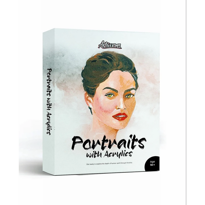 Artworms Portraits with Acrylics Art Kit