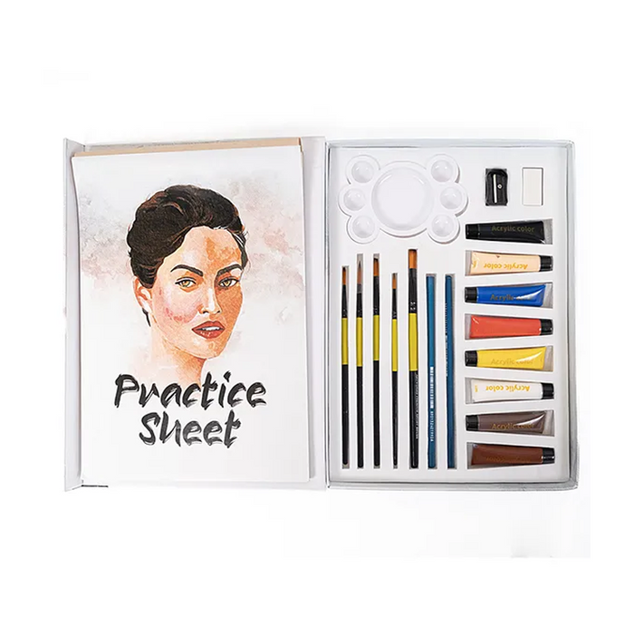 Artworms Portraits with Acrylics Art Kit
