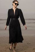 Barcelona Dress - Black Gauze - Heidi Merrick