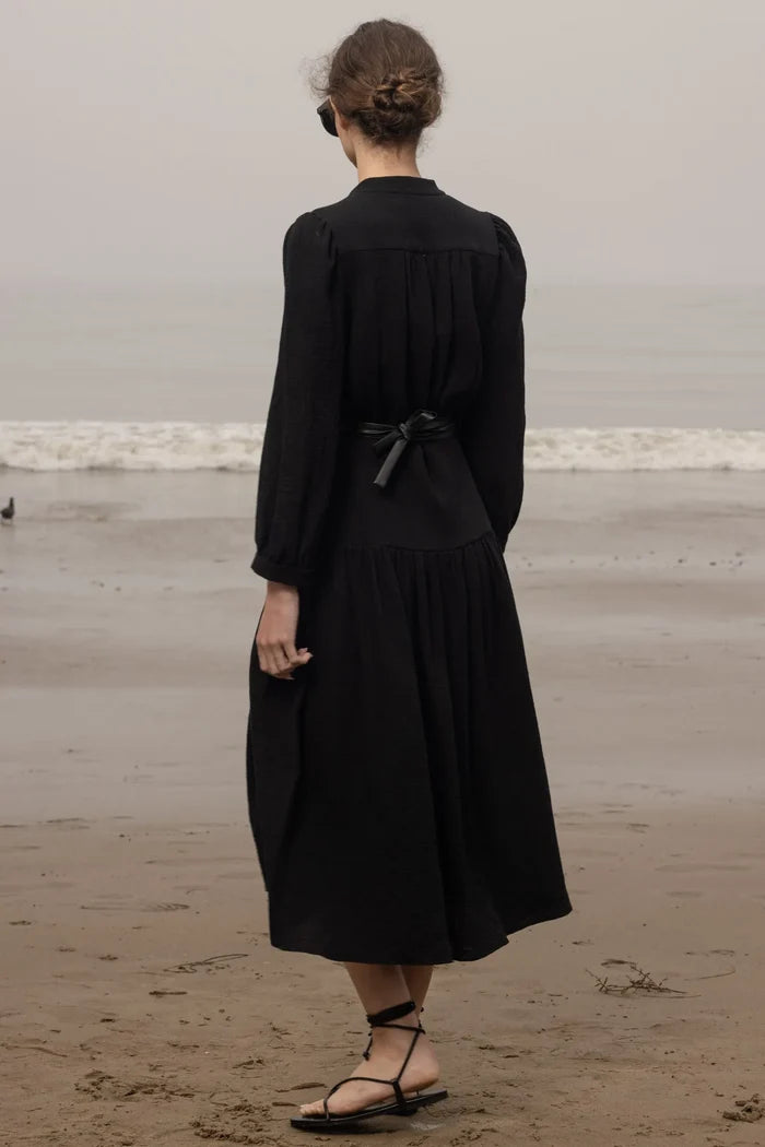 Barcelona Dress - Black Gauze - Heidi Merrick