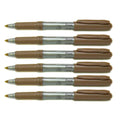Bic Intensity Markers Bronze Metallic Fine, Pack of 6  Bic Markers