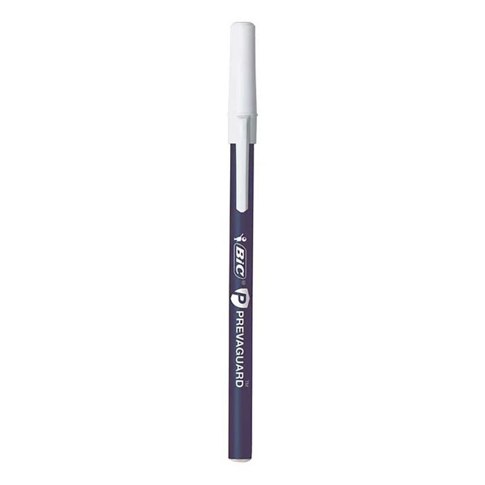 Bic Prevaguard Antimicrobial Round Stick Blue Pens Medium Smooth Writing Pack Of 720
