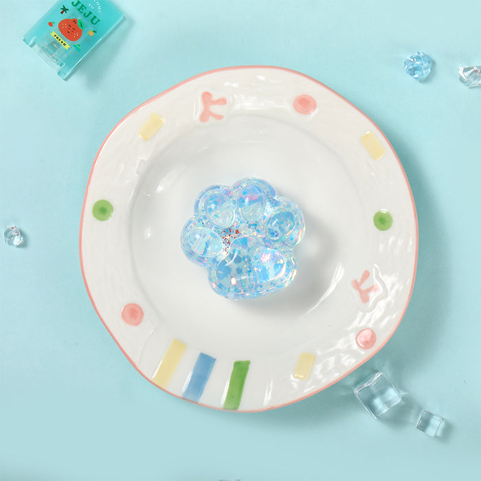 Blue Sparkling Paw Taba Squishy