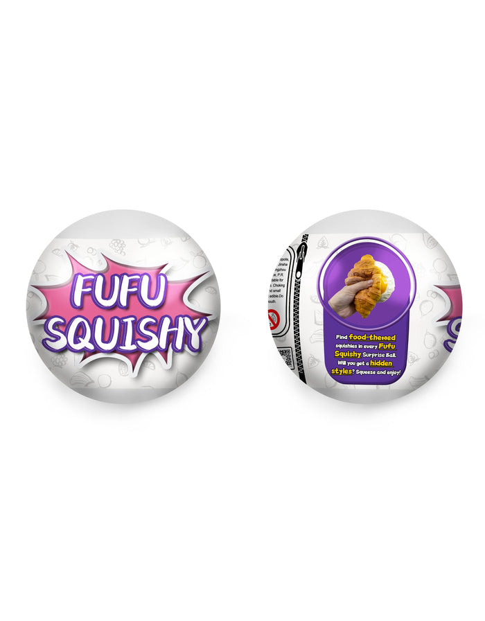White / 2pcs food series squishy surprise ball