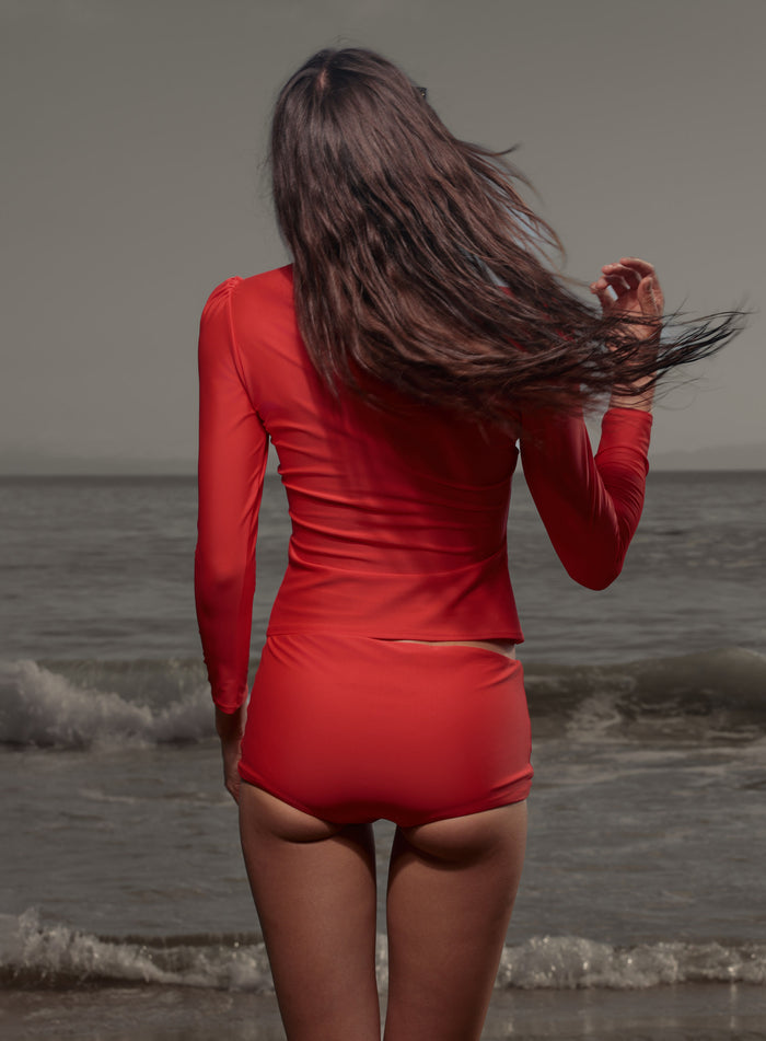 Boy Short - Vermilion