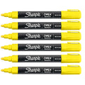Bright Yellow Wet Erase Chalk Markers By Sharpie Pack of 6 - PensAndPencils.Net