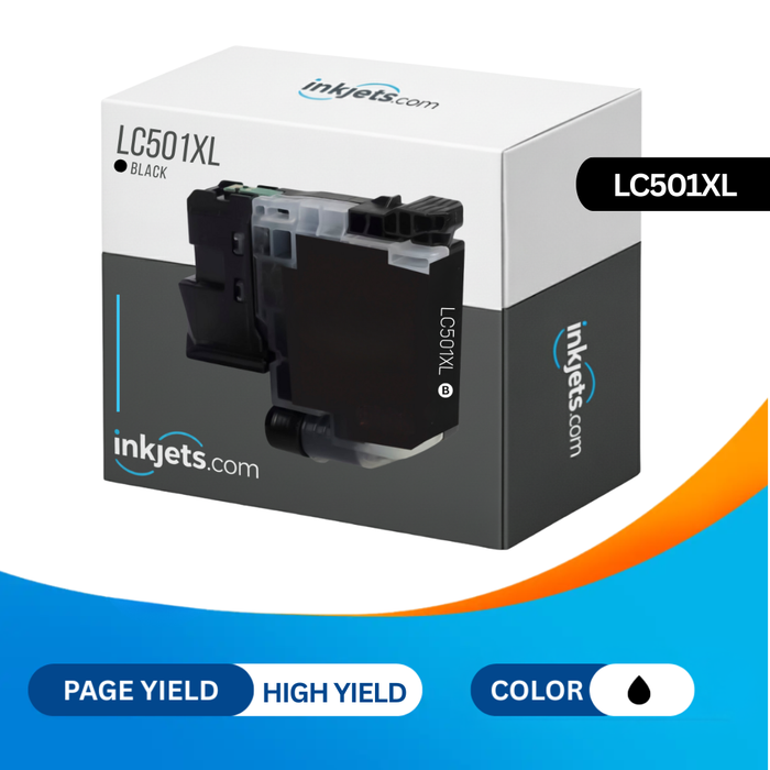 Brother LC501XLBK Black High Yield Compatible Ink Cartridge