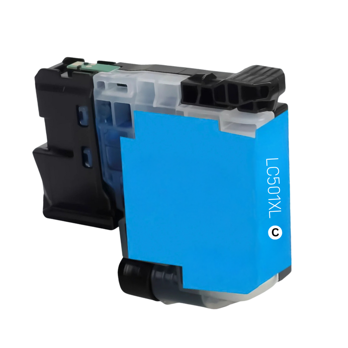 Brother LC501XLC Cyan High Yield Compatible Ink Cartridge