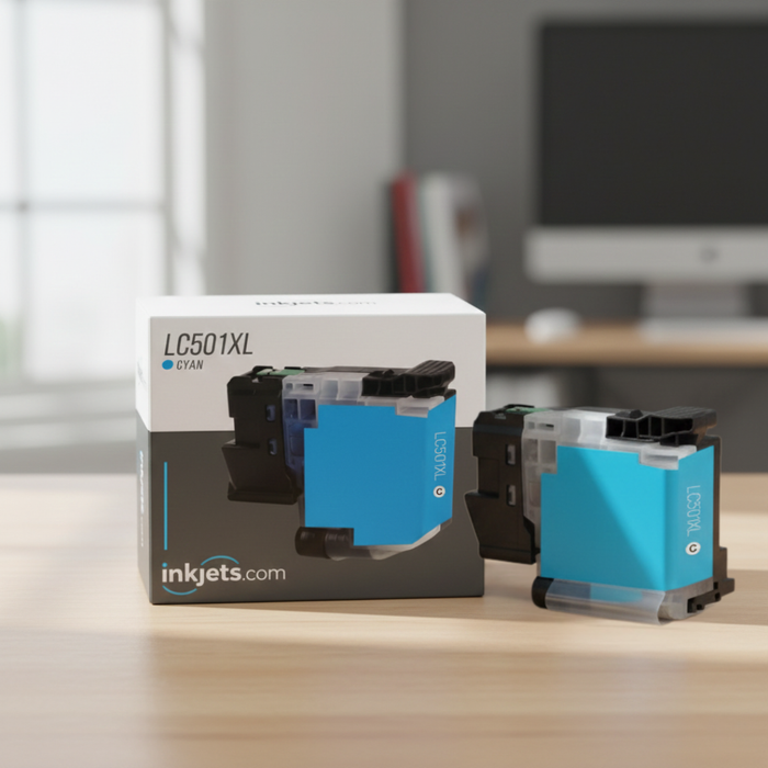 Brother LC501XLC Cyan High Yield Compatible Ink Cartridge