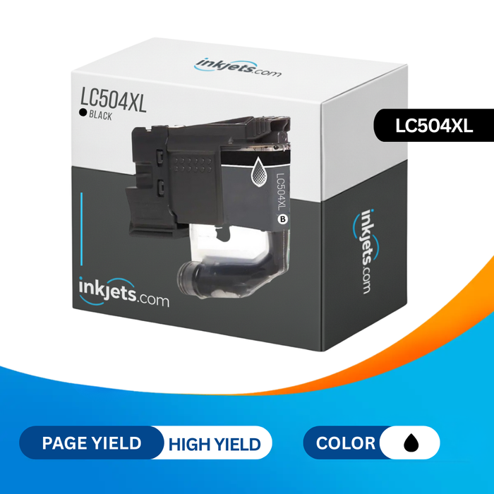 Brother LC504XLBK Black High Yield Compatible Ink Cartridge