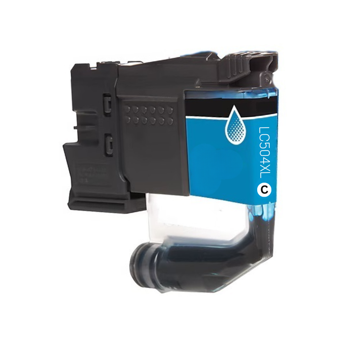 Brother LC504XLC Cyan High Yield Compatible Ink Cartridge