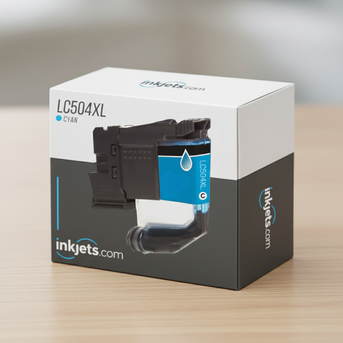 Brother LC504XLC Cyan High Yield Compatible Ink Cartridge