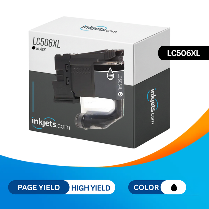Brother LC506XLBK Black High Yield Compatible Ink Cartridge