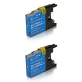 Brother LC79C Cyan Extra High-Yield Compatible Ink Cartridge Twin Pack
