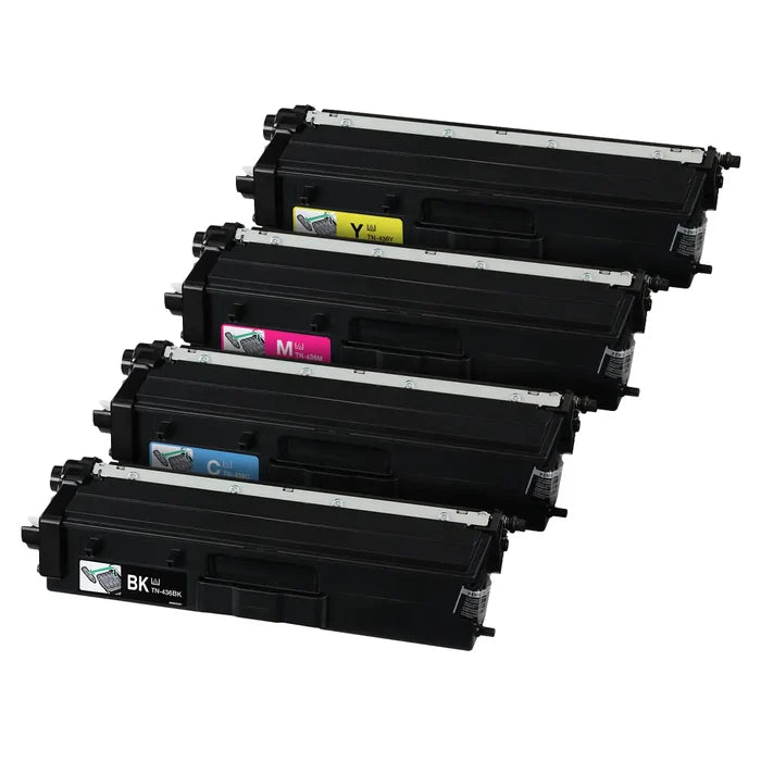 Brother TN436 Super High-Yield Compatible Toner Cartridge 4-Pack Combo