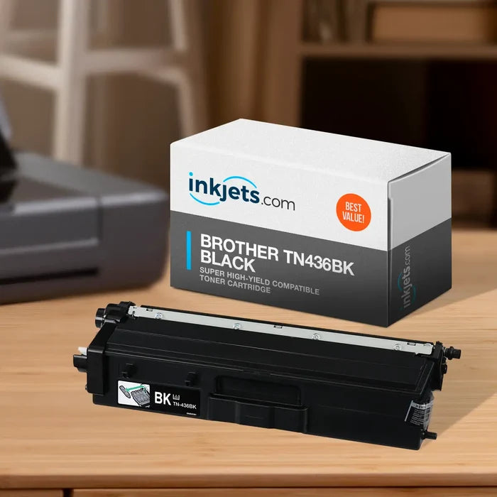 Brother TN436BK Black Super High-Yield Compatible Toner Cartridge
