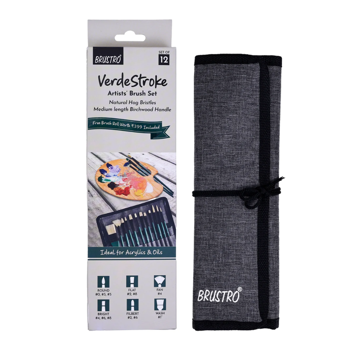 Brustro Verde Stroke Artist's Brush Set