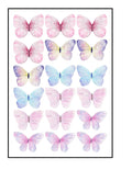 Butterflies / Custom Wafer Paper Print UNCUT