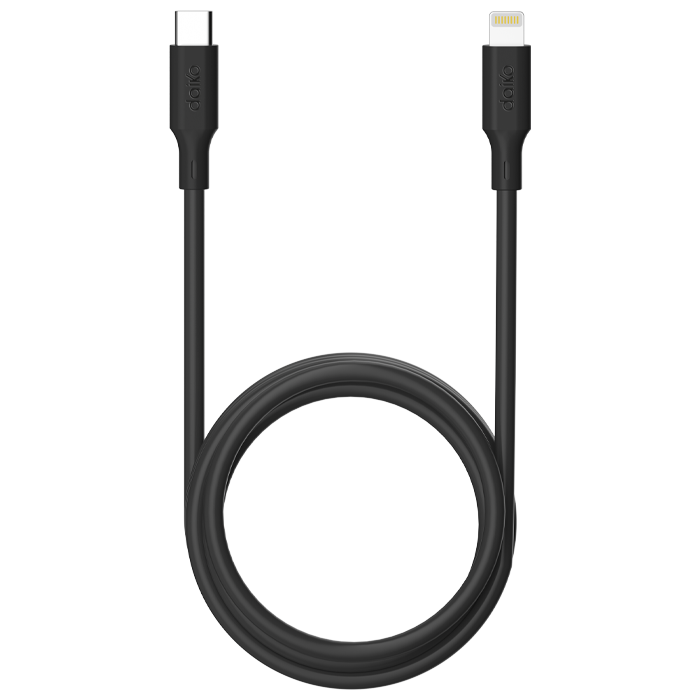 Câble Daiko Lightning vers USB-C 1m noir TPE